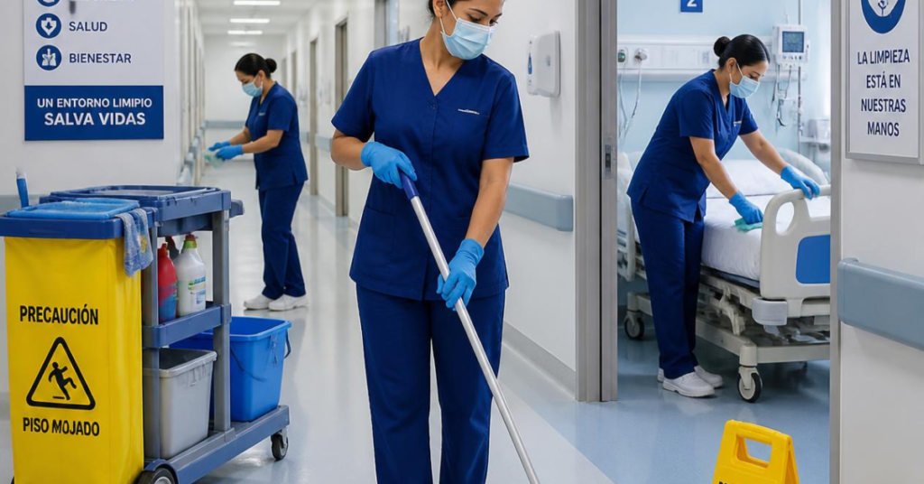 Trabajo de Limpieza en Hospitales